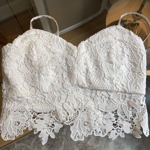 Lace crop top